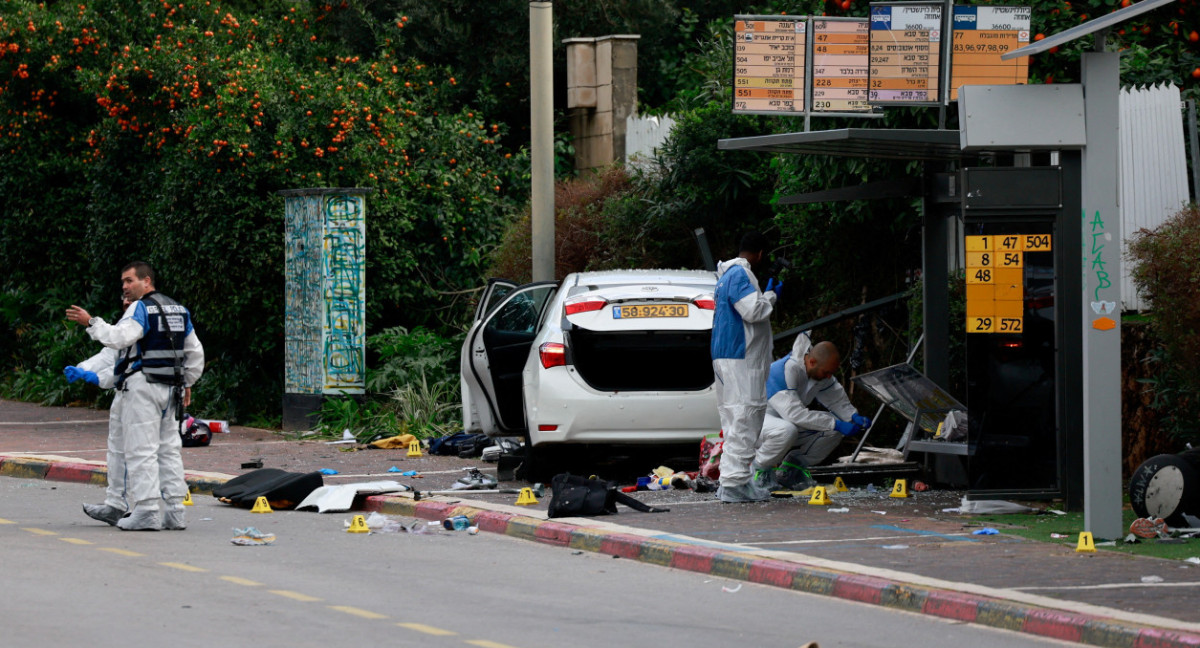 Atentado en Raanana, Israel. Foto: Reuters.