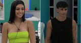 Rosina y Alan de Gran Hermano. Fotos: captura Telefe.