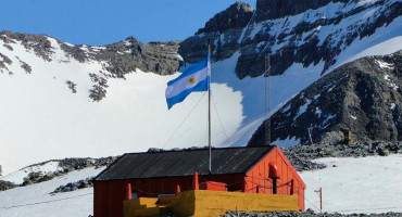 Base Esperanza, La Antártida. Foto Twitter @RosauraAudi.
