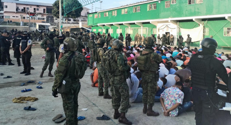 Fuerzas de seguridad de Ecuador. Foto: EFE