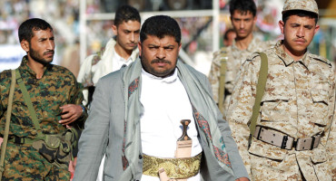 Abdelmalek al Huti, líder de los hutíes. Foto: Reuters.