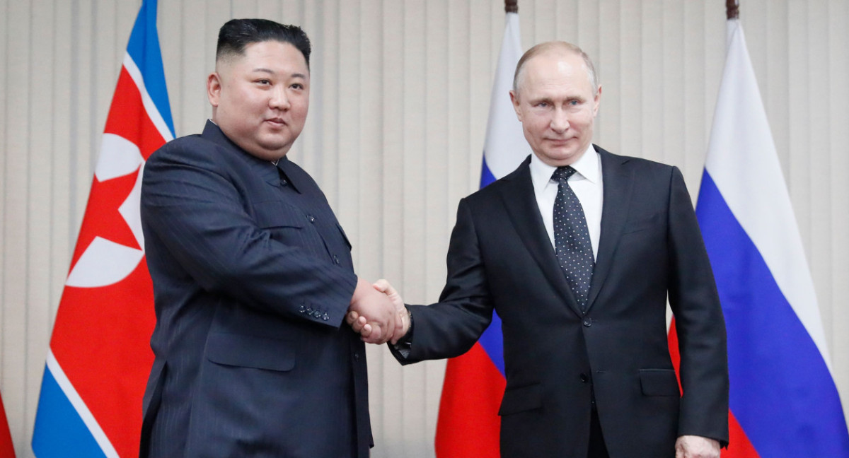 Vladimir Putin y Kim Jong-un. Foto: NA