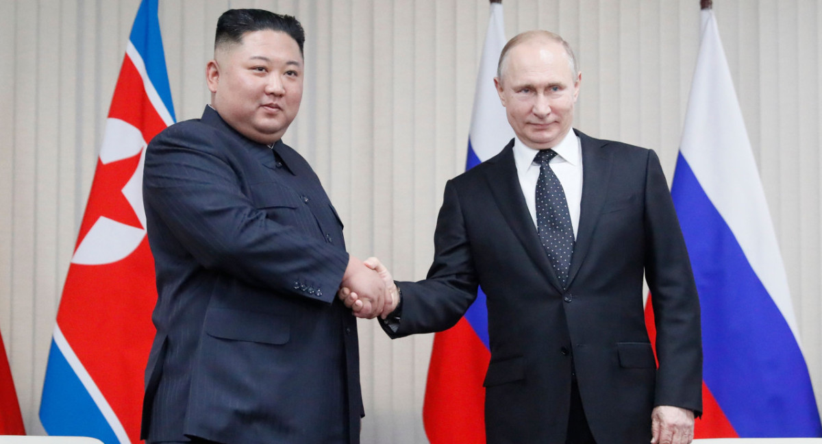 Vladimir Putin y Kim Jong-un. Foto: NA