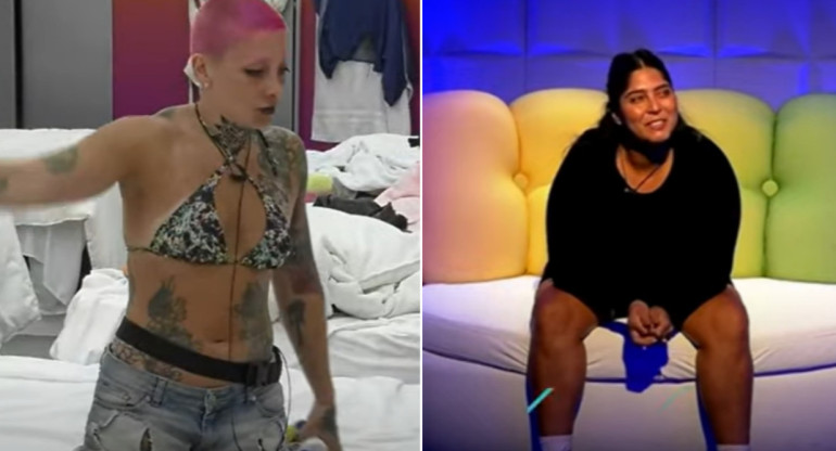 Furia y Florencia de Gran Hermano. Fotos: captura Telefe.