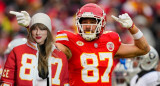 aylor Swift y Travis Kelce. Foto: X