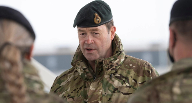 Patrick Sanders, jefe del Ejército del Reino Unido. Foto: Facebook/General Sir Patrick Sanders