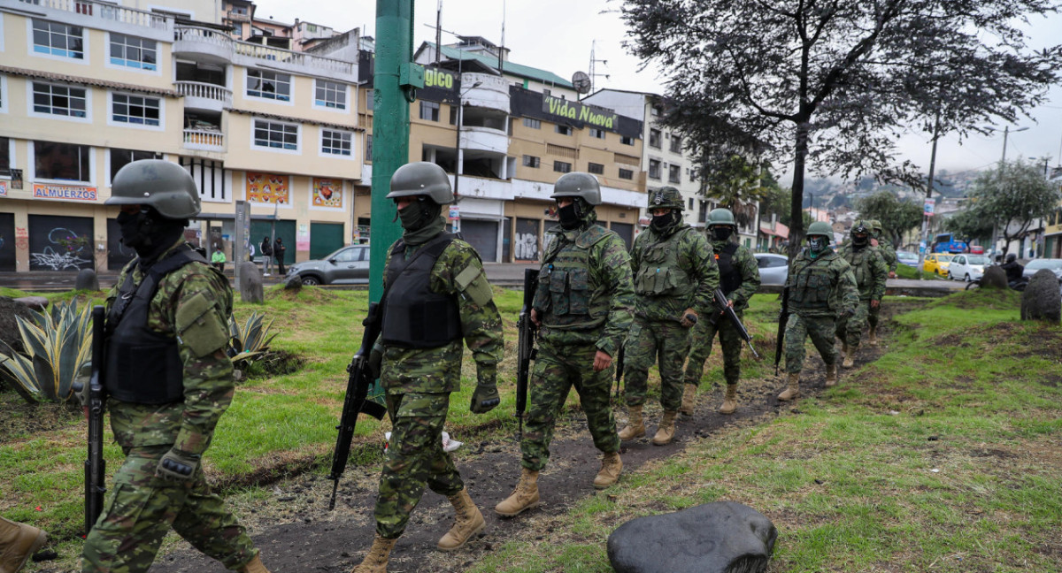 Ejército ecuatoriano. Foto: EFE