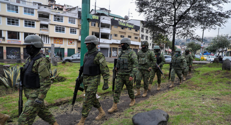 Ejército ecuatoriano. Foto: EFE