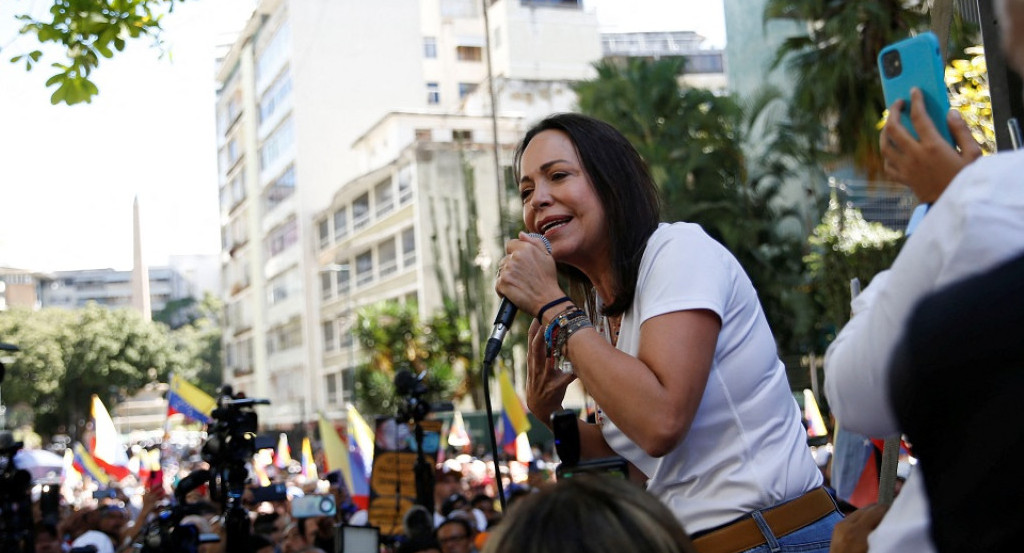 María Corina Machado; Venezuela. Foto: Reuters.