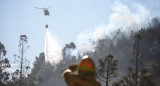 Incendio en el Parque Nacional Los Alerces. Foto: Télam.