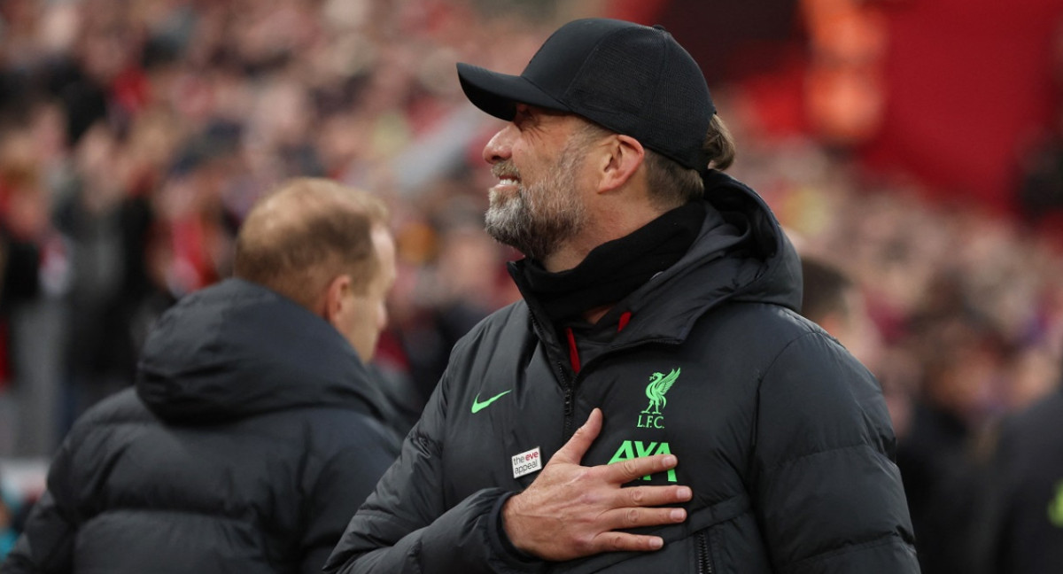 Jürgen Klopp, técnico de Liverpool. Foto: Reuters.