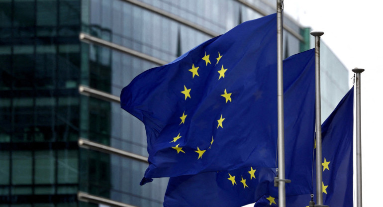 Banderas de la Unión Europea. Foto: Reuters
