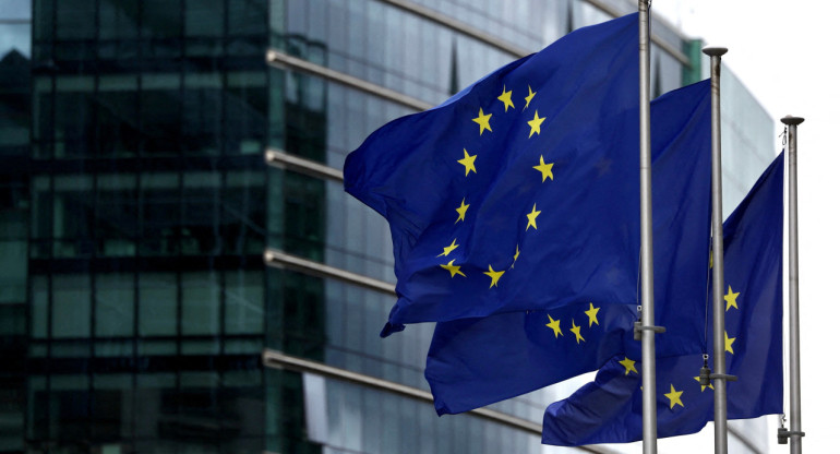 Banderas de la Unión Europea. Foto: Reuters