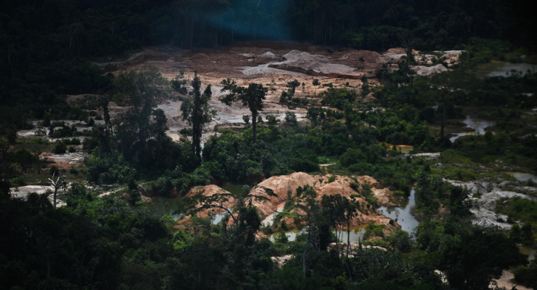 Destrucción del Amazonia. Foto: EFE.