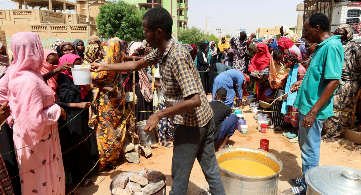Crisis humanitaria en Sudán. Foto: REUTERS.