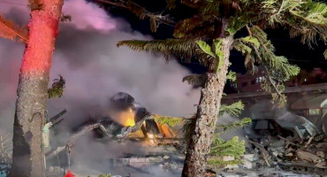 Una avioneta se estrelló contra un parque de casas rodantes en Florida. Foto: Reuters.