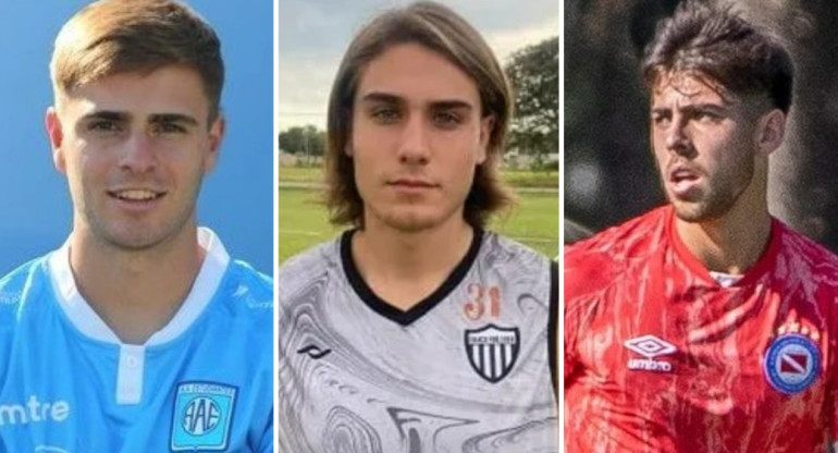 Joaquín Messi, Shamel Batistuta y Román Riquelme. Foto: Instagrams.