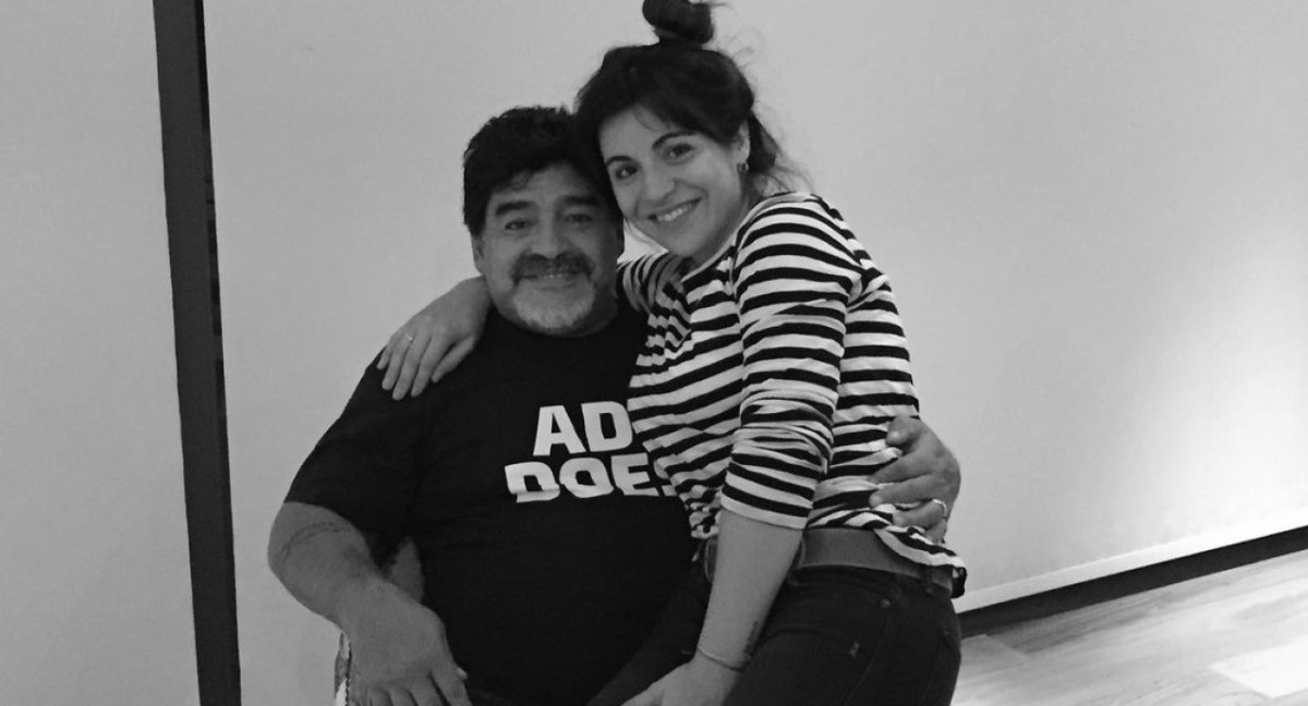 Diego y Gianinna Maradona. Foto: X