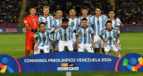 Formación Argentina vs. Uruguay, Preolímpico Venezuela 2024. Foto: X @Argentina.