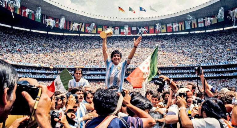 La final del Mundial de 1986 fue en el Estadio Azteca. Foto: NA