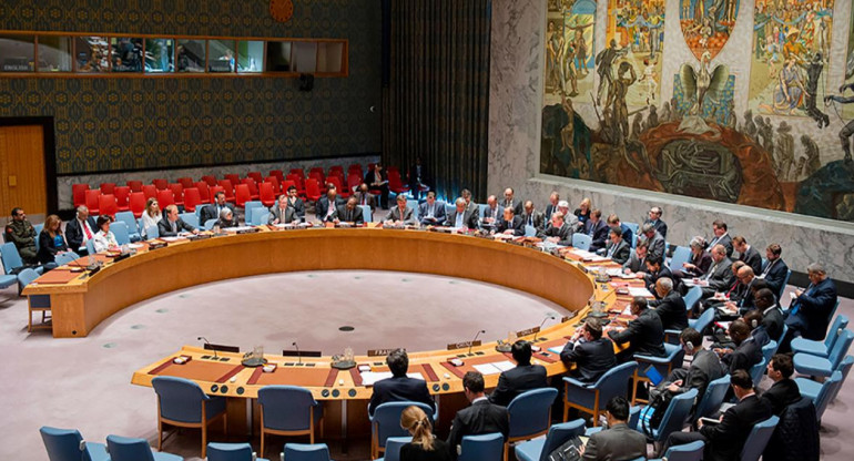 Consejo de Seguridad de las Naciones Unida. Foto: Télam.