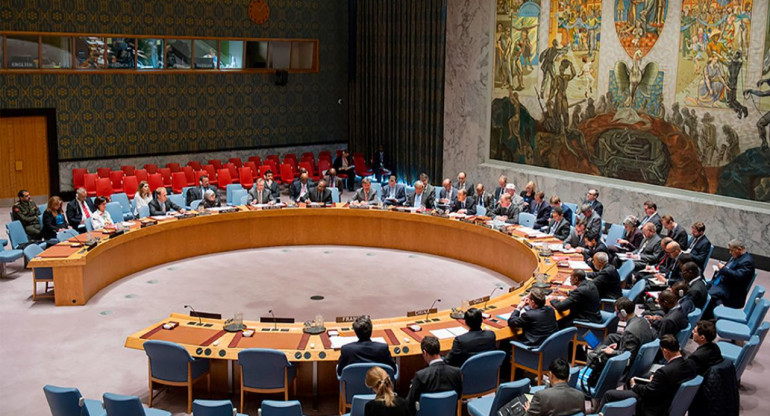 Consejo de Seguridad de las Naciones Unida. Foto: Télam.