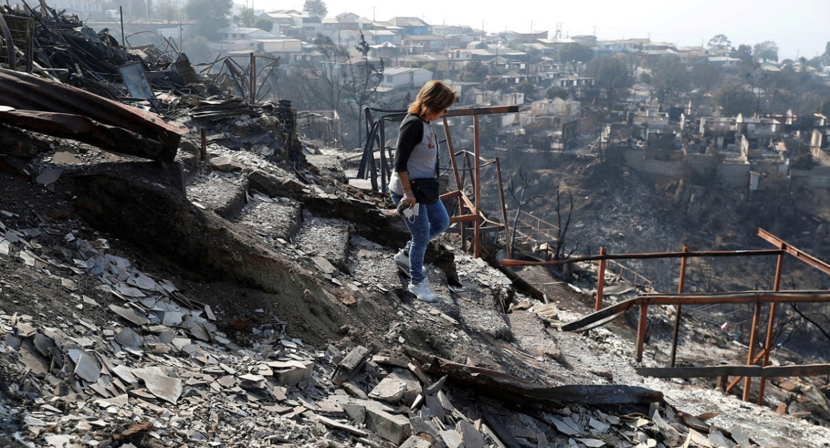 Incendios en Chile. Foto: Reuters