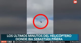 El video de los minutos finales del helicóptero en el que viajaba Sebastián Piñera. Foto: captura.