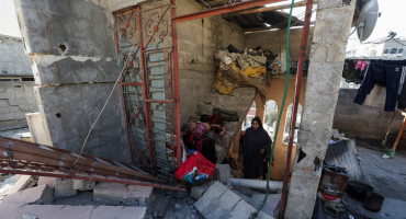 Ataques al paso de Rafah, en el sur de Gaza. Foto: Reuters.