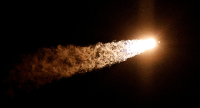 El cohete de SpaceX lanzado por la NASA. Foto: Reuters