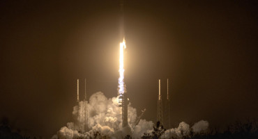 صاروخ SpaceX الذي أطلقته وكالة ناسا.  الصورة: إي إف إي