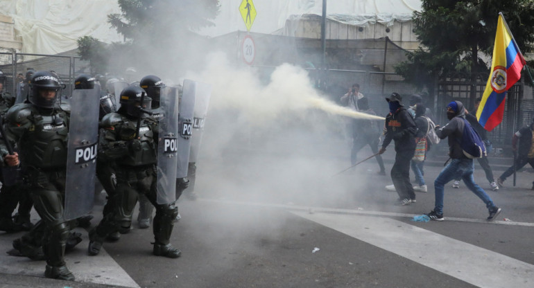 Protestas en Colombia. Foto: Reuters