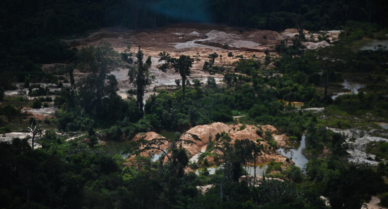 Deforestación en el Amazonía. Foto: EFE