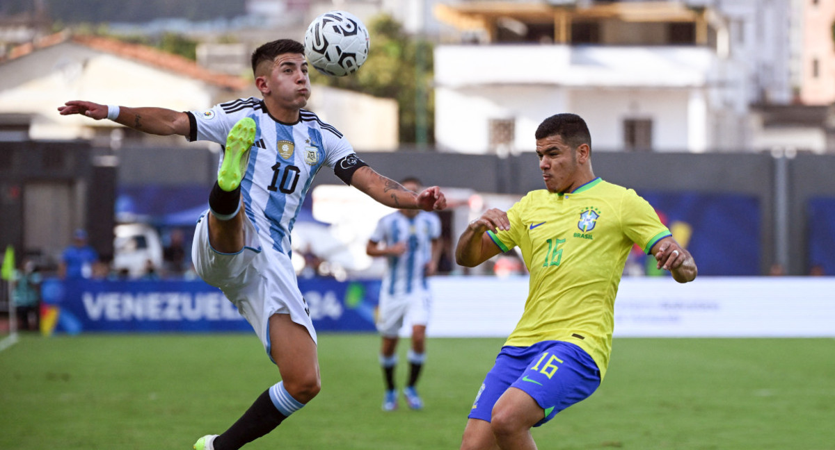 Argentina vs Brasil; Preolímpico Sub 23. Foto: NA