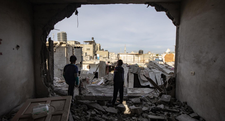 Ataques israelíes a la ciudad de Rafah, Gaza. Foto: EFE.