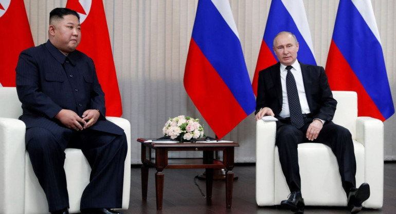 Vladímir Putin y Kim Jong-un, Rusia y Corea del Norte. Foto: EFE