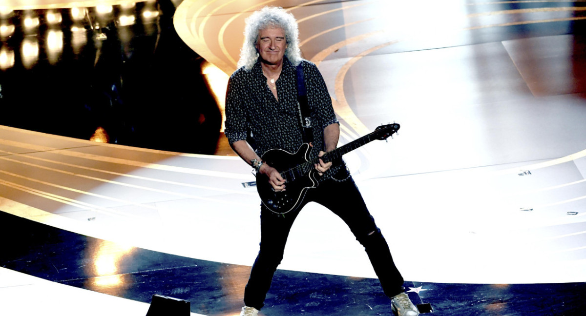 Brian May, el guitarrista de Queen. Foto: NA.