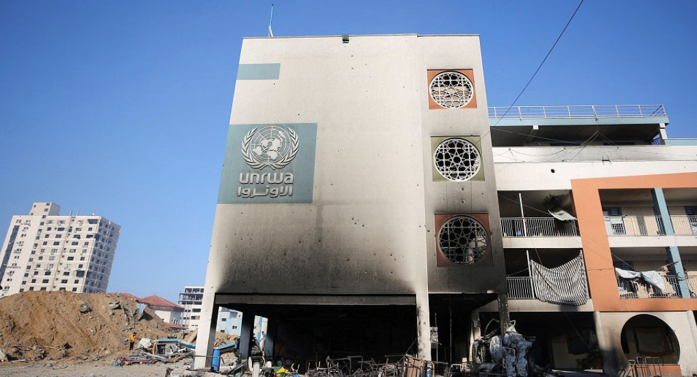 Oficinas de la UNRWA en la Franja de Gaza. Foto: Reuters.