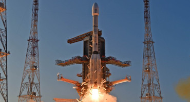 La India lanza al espacio con éxito su cohete INSAT-3DS. Foto: Instagram.