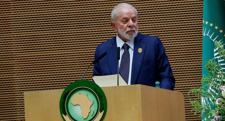 Lula da Silva en  la cumbre de la Unión Africana. Foto: Reuters