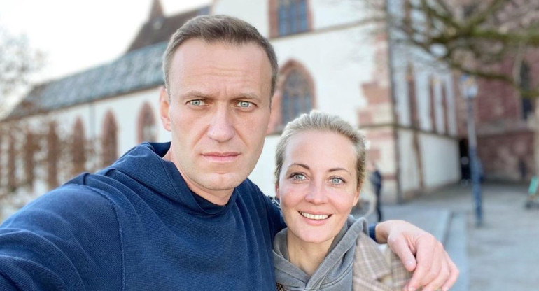 Yulia Navalnaya y Alexéi Navalny. Foto: Instagram @yulia_navalnaya