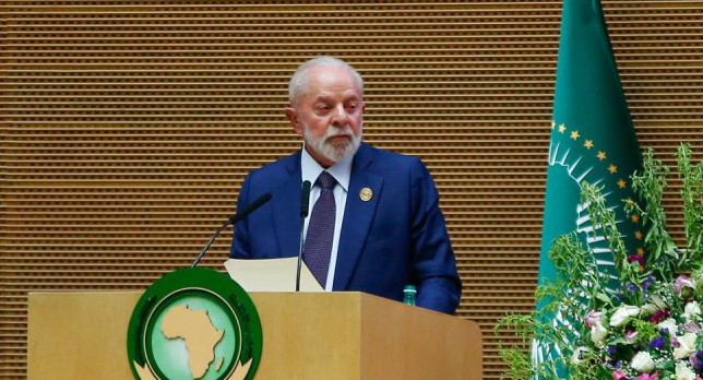 Lula da Silva en la cumbre de la Unión Africana. Foto: EFE.