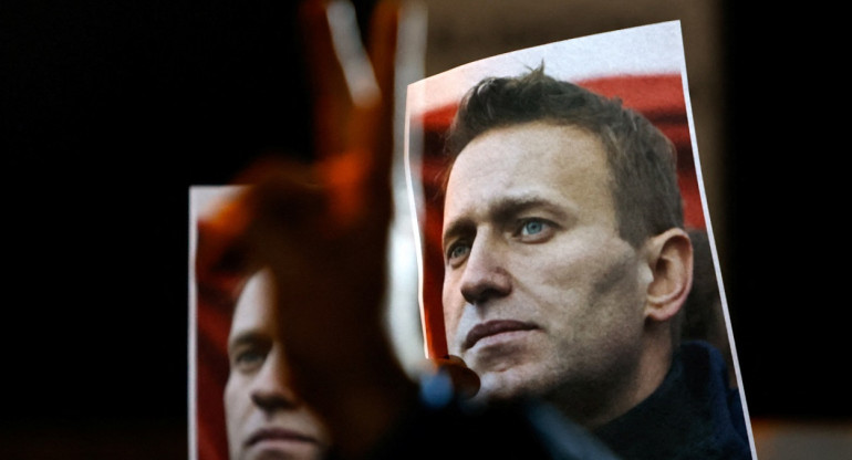 El apoyo a Alexéi Navalny. Foto: Reuters.