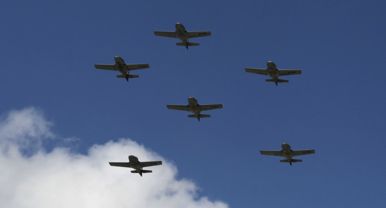 Aviones de la Fuerza Aérea Colombiana. Foto: Reuters