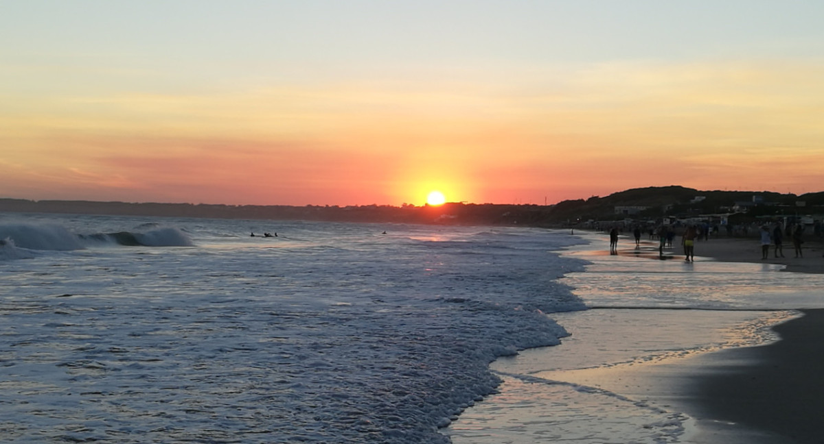 Playa Alfar, Mar del Plata. Foto: X