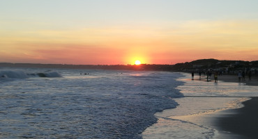 Playa Alfar, Mar del Plata. Foto: X