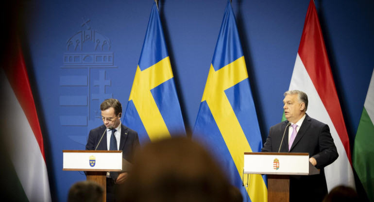 Acuerdo entre Suecia y Hungría, OTAN. Foto: EFE