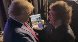 El encuentro entre Trump y Milei. Foto: captura de video