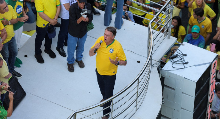 Jair Bolsonaro en Sao Paulo. Foto: Reuters.