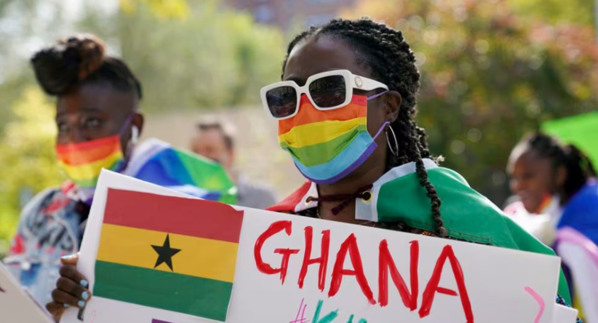 Marcha por los derechos LGTBQ en Ghana.